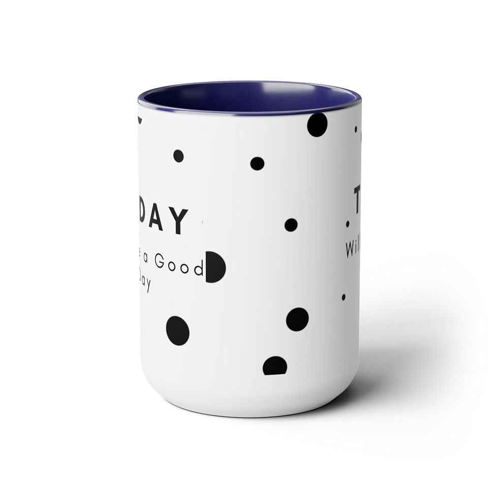 Thumbnail: A Good Day-Two-Tone Coffee Mugs, 15oz