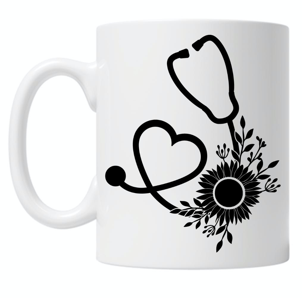 Stethoscope Heart 10oz Mug