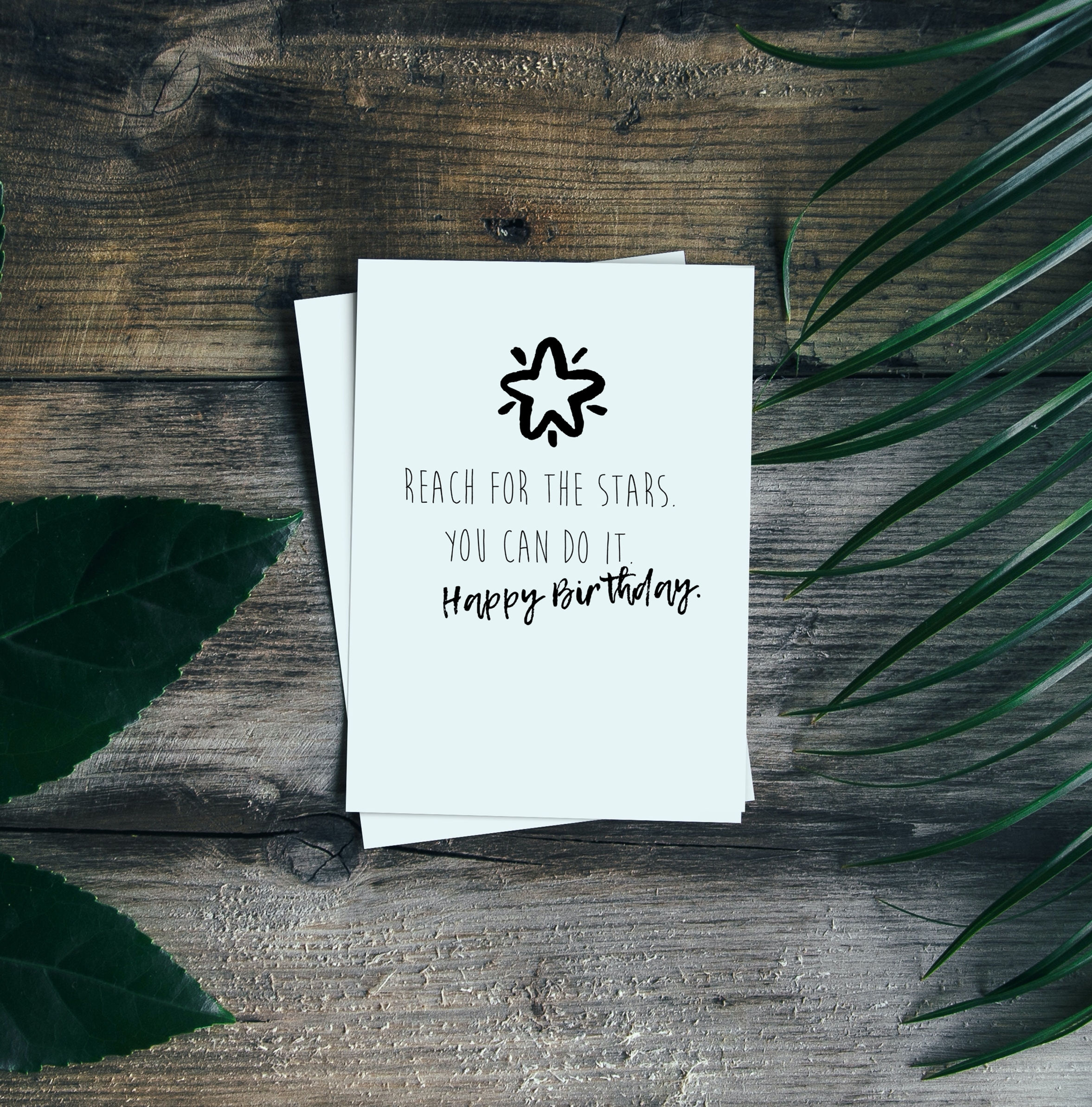 Reach For The Stars Birthday A6 Greetings Card