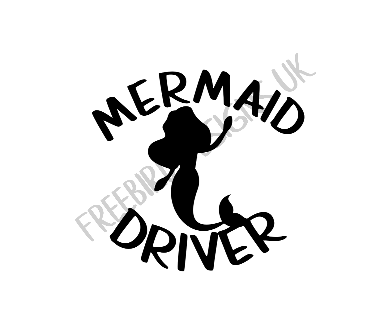 Mermaid Driver Vinyl Decal