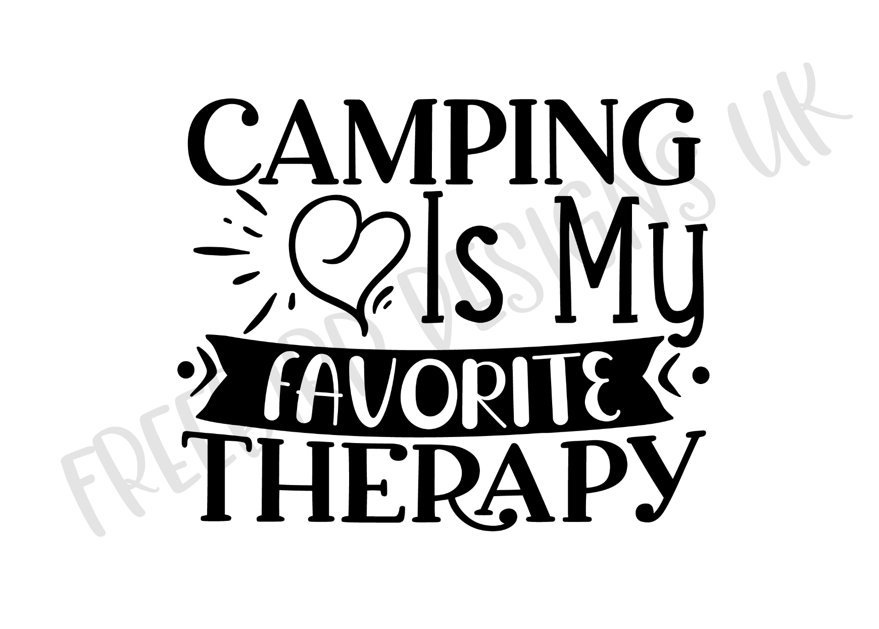 Camping is my Favourite Vinyl Decal Sticker