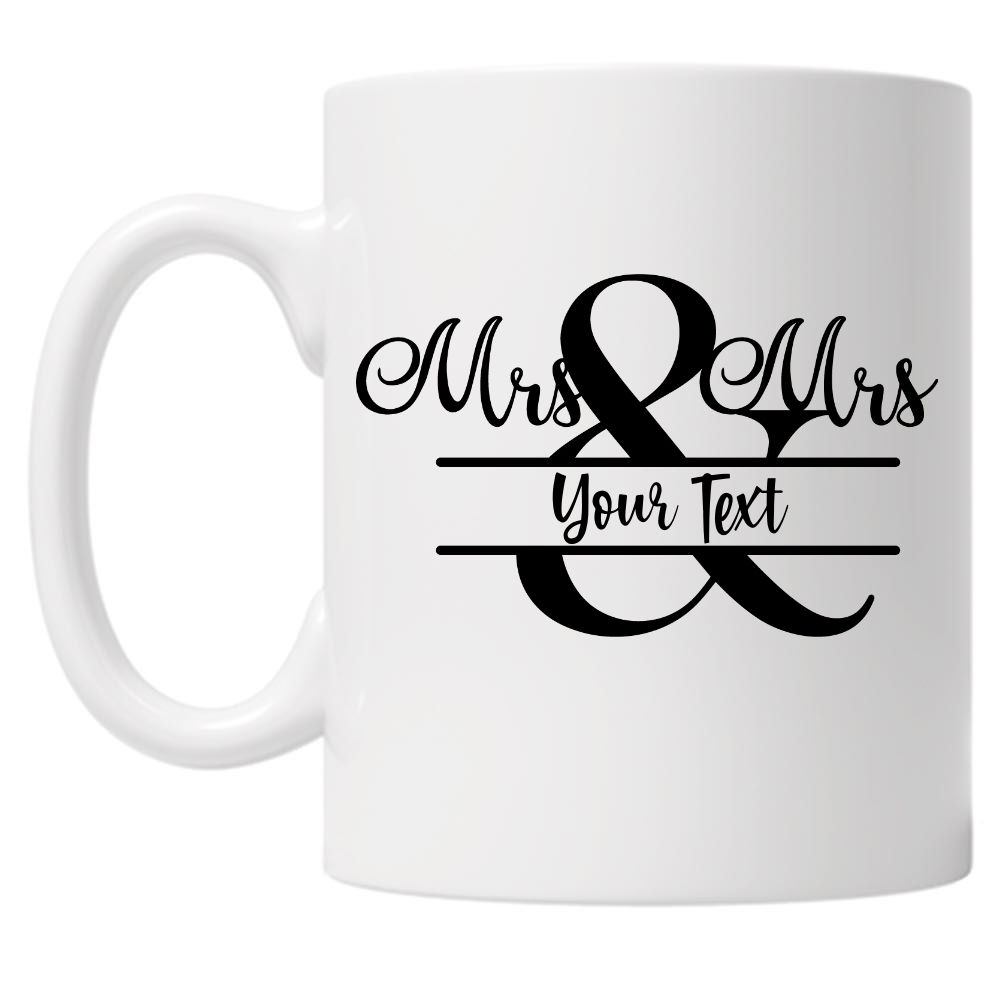 Personalised Mrs and Mrs 10oz Mug