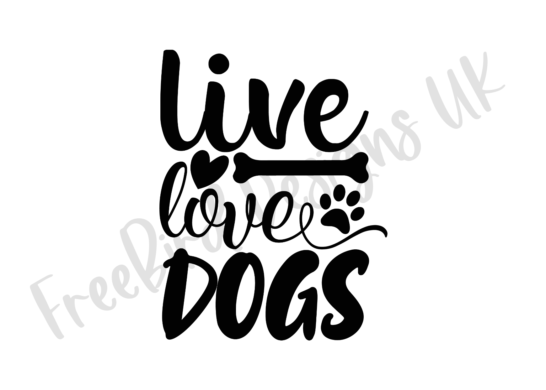 Live Love Dogs Vinyl Decal Sticker