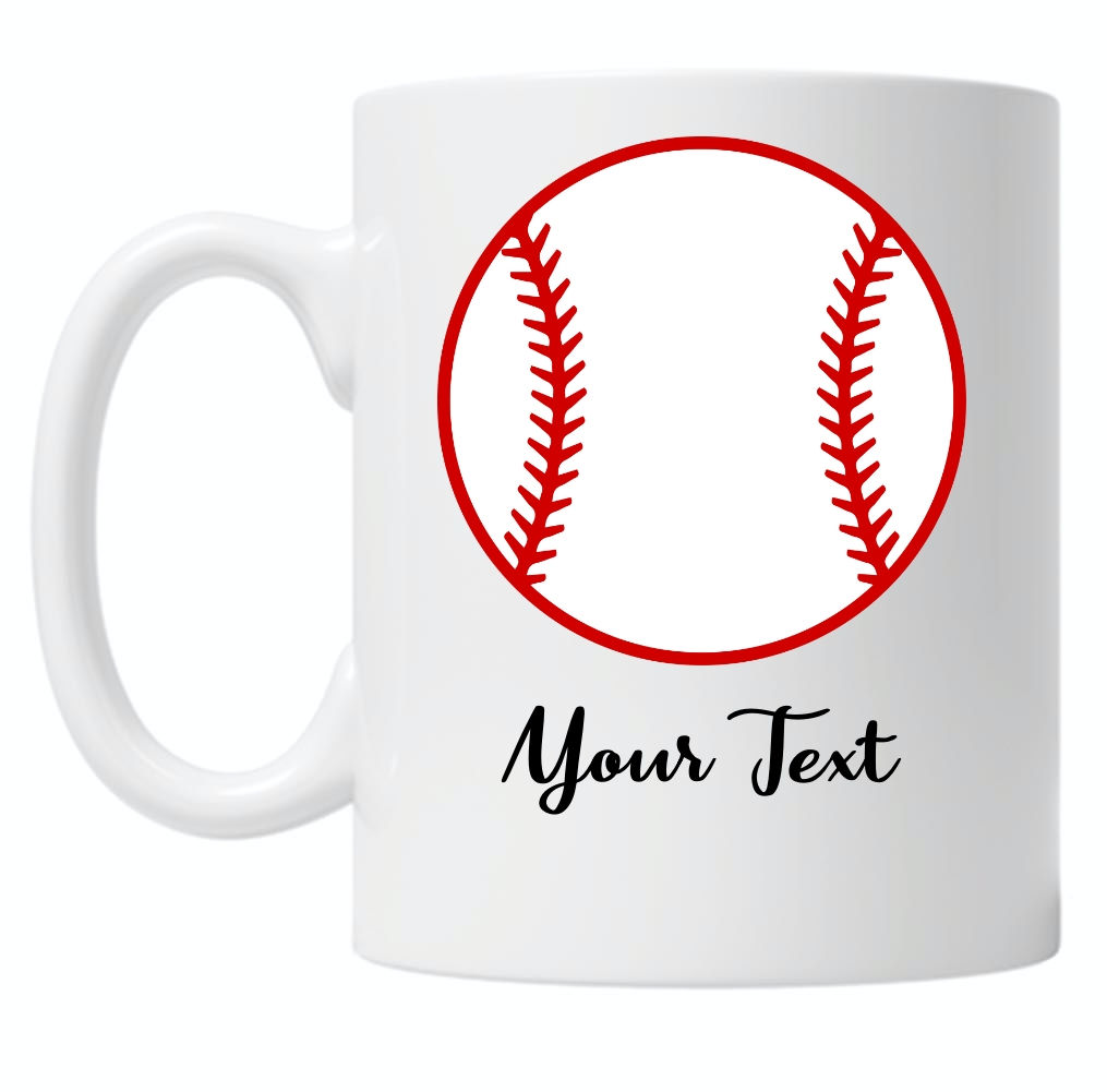 Personalised Baseball 10oz Mug