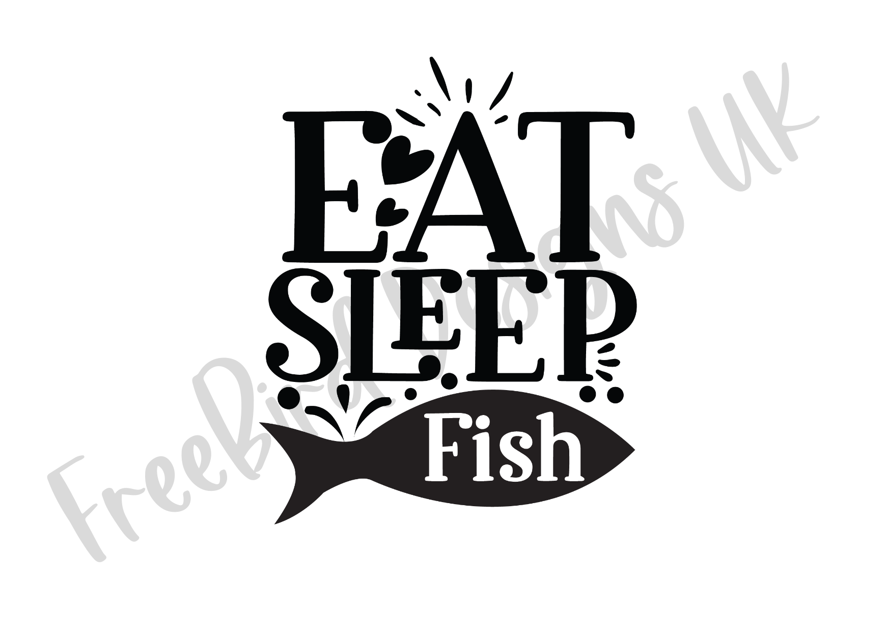 Eat Sleep Fish Vinyl Decal Sticker