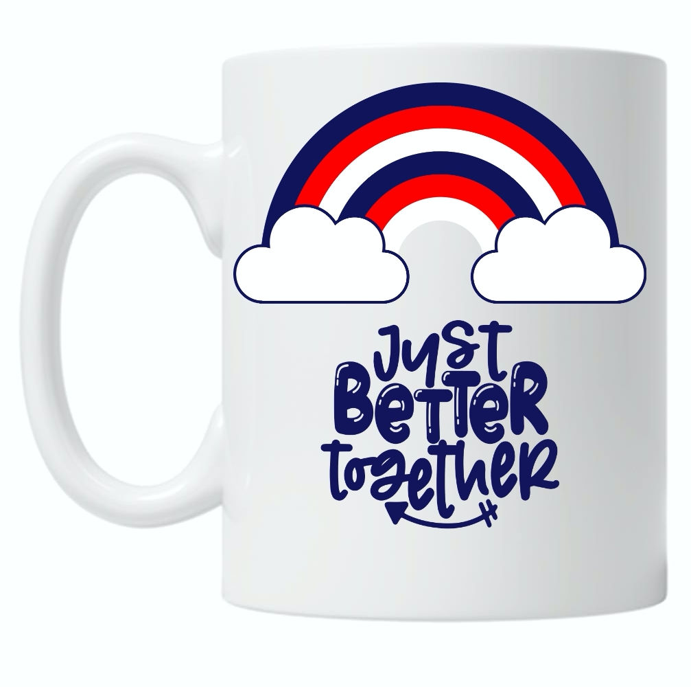 Just Better Together Rainbow Union Jack 10oz Mug