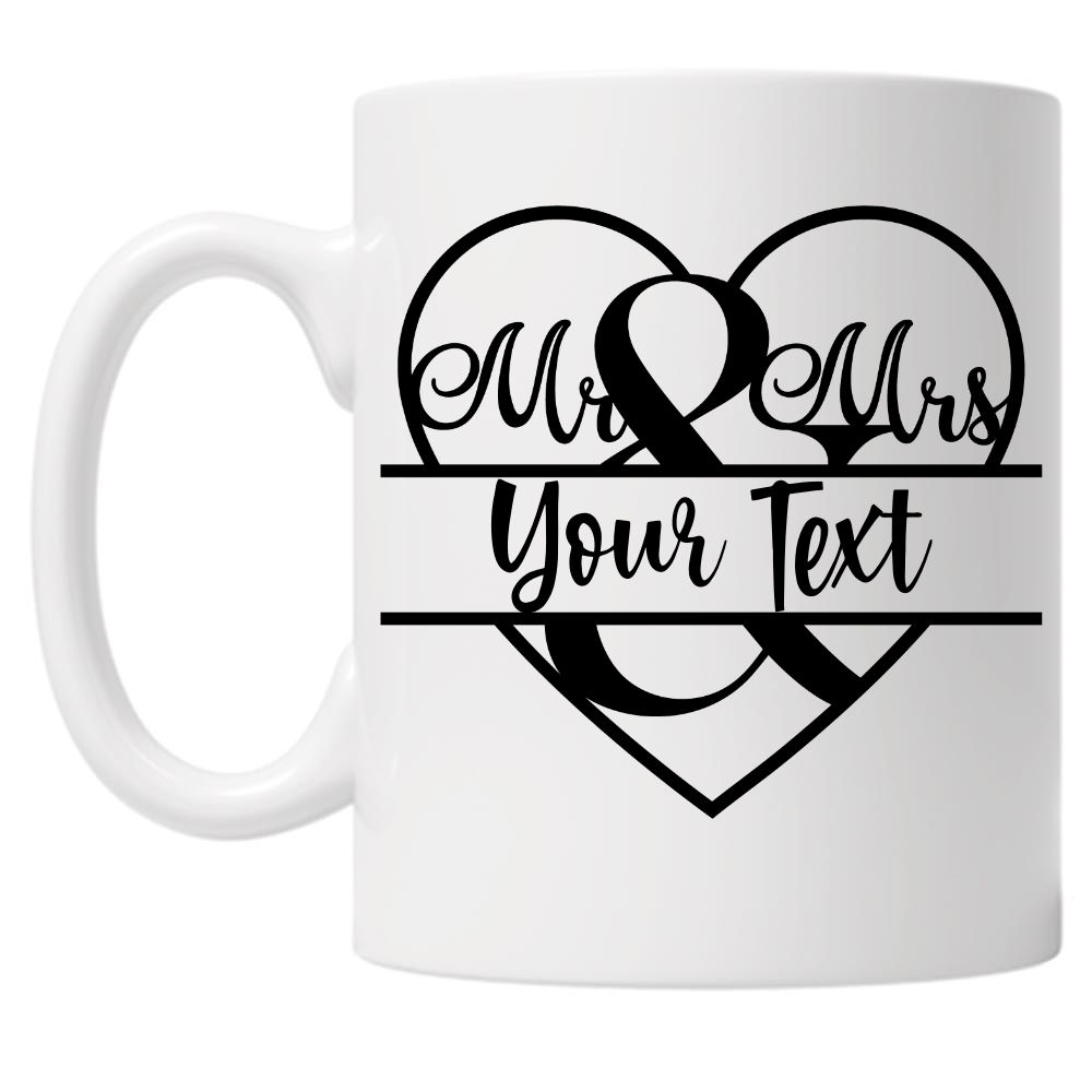 Personalised Mr and Mrs 10oz Mug