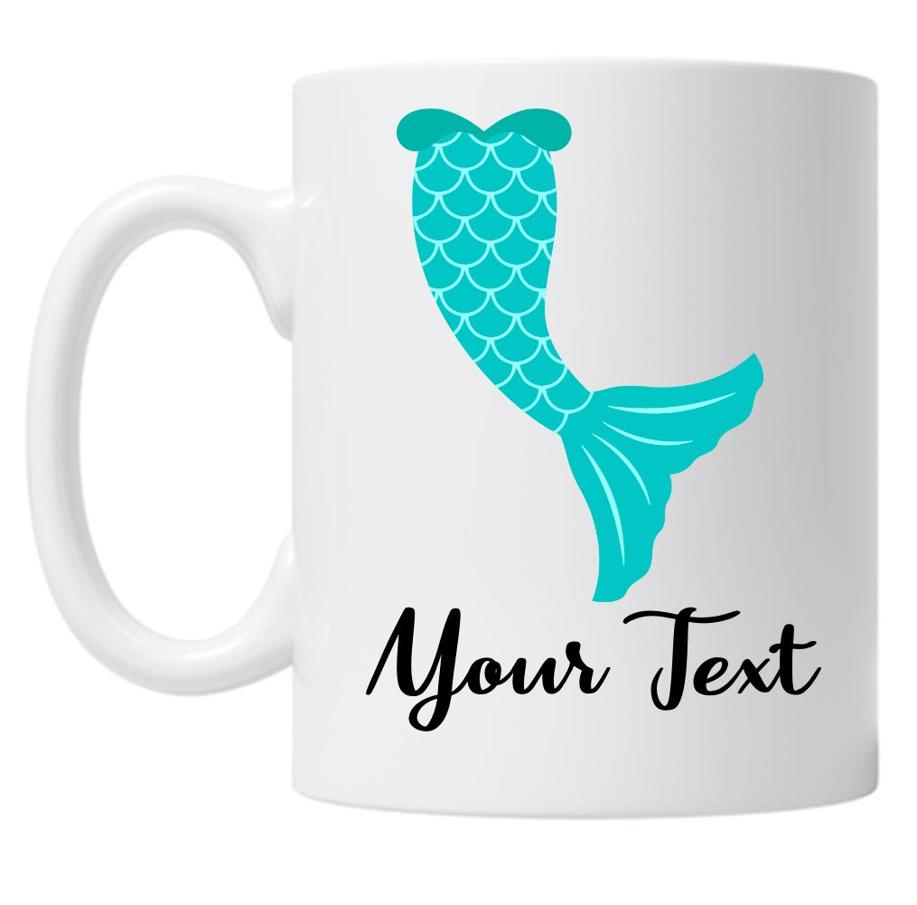 Personalised Mermaid Tail 10oz Mug