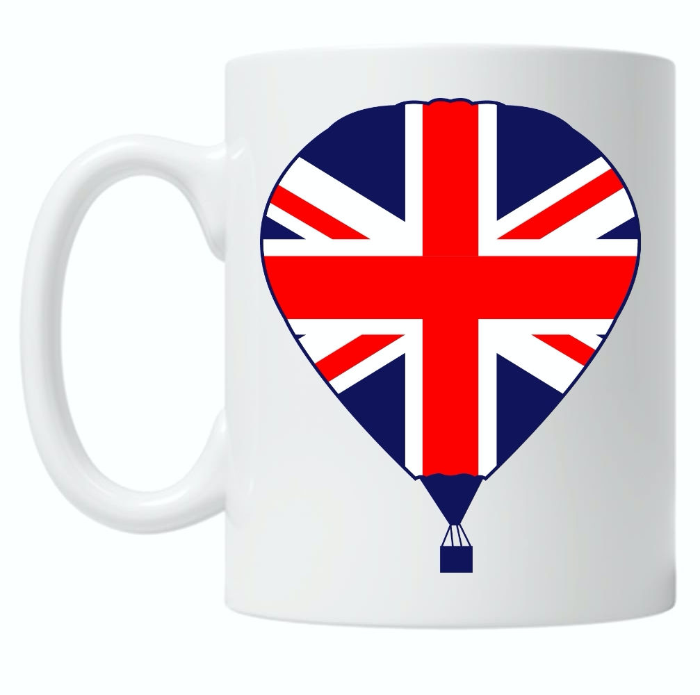 Hot Air Balloon Union Jack 10oz Mug