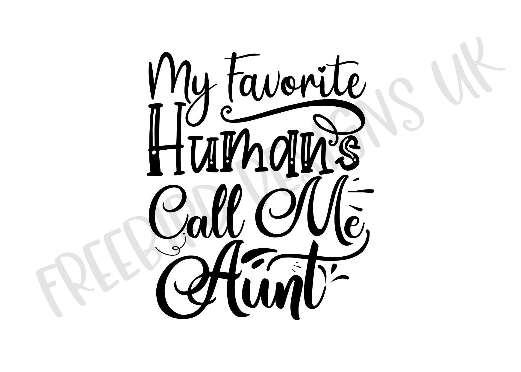 My Favourite Humans Vinyl Decal Sticker