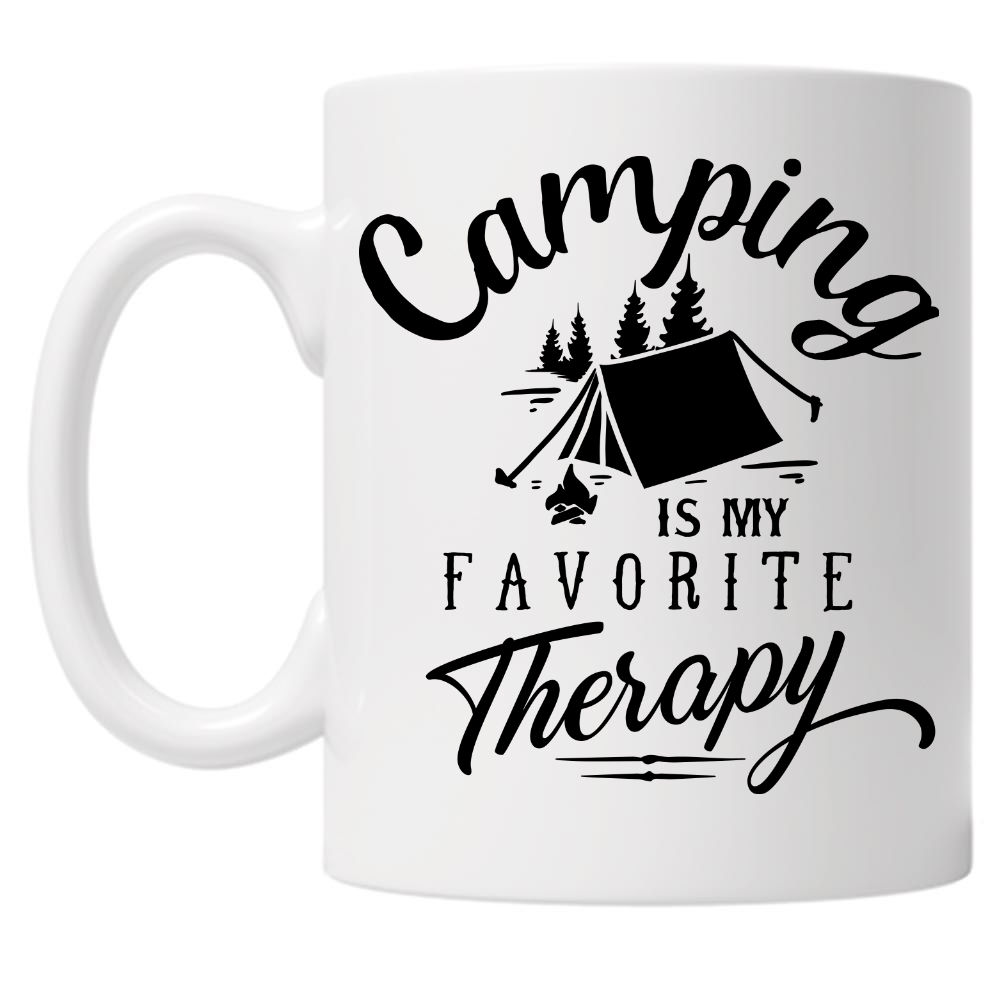 Camping Is My Favourite Therapy 10oz Mug
