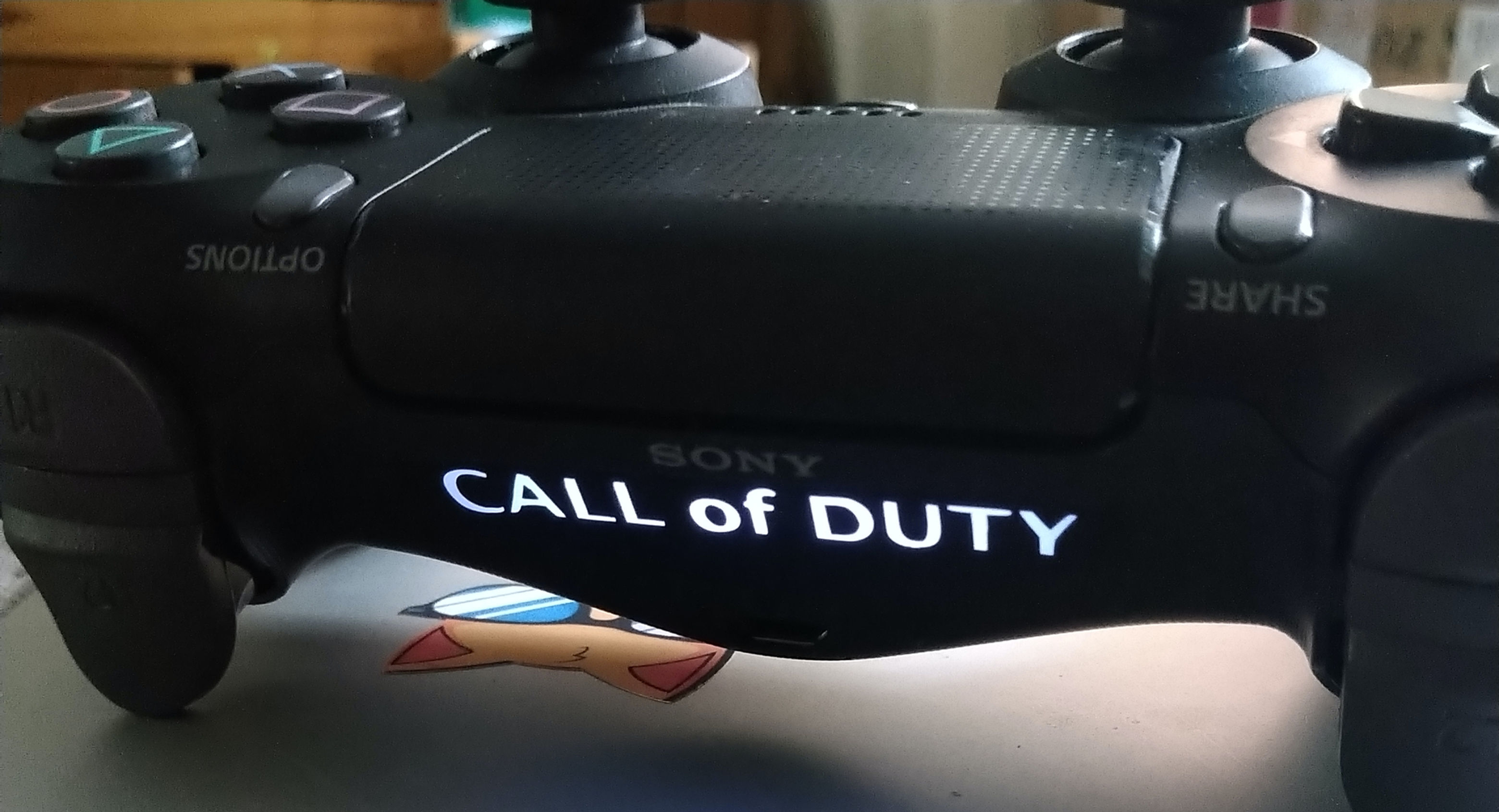 x2 - Black PS4 Controller Gamer Lightbar Decal Stickers