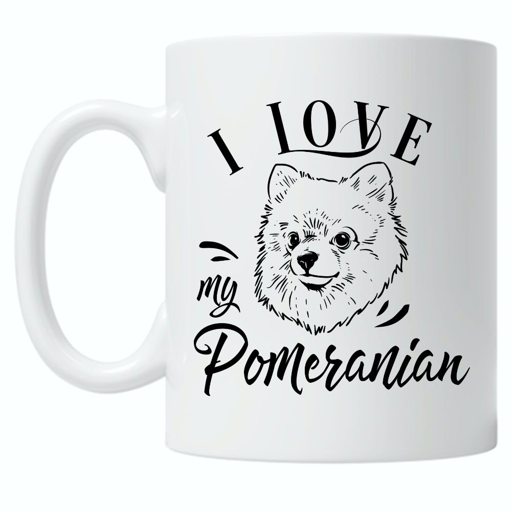 I Love My Pomeranian 10oz Mug