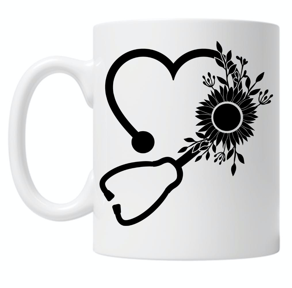 Stethoscope Heart 10oz Mug
