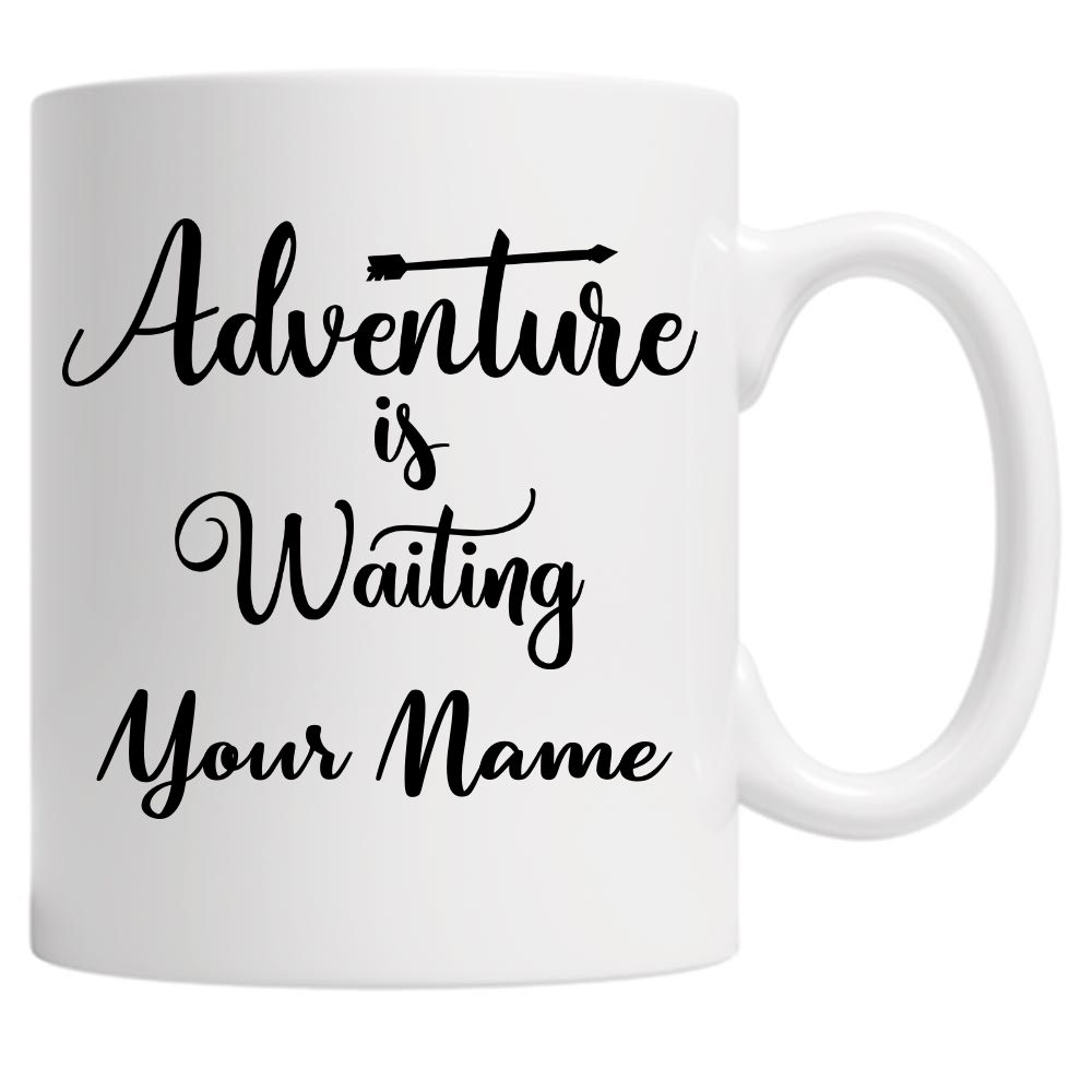 Adventure Is Waiting Personalised 10oz Mug