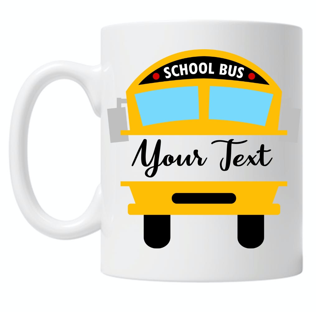 Personalised School Bus 10oz Mug