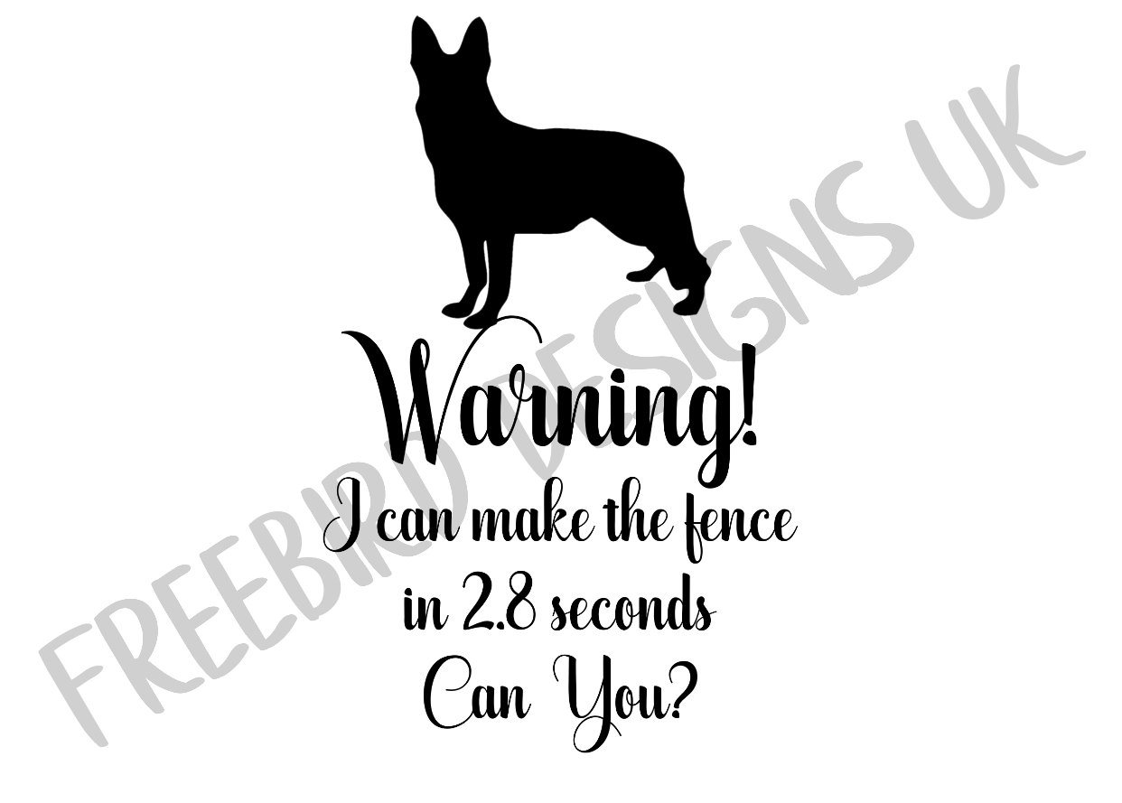 Warning I Can Make The Fence Vinyl Decal Sticker