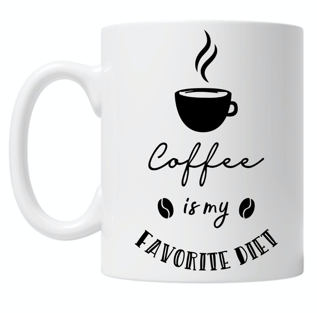 Coffee Is My Favourite Diet 10oz Mug