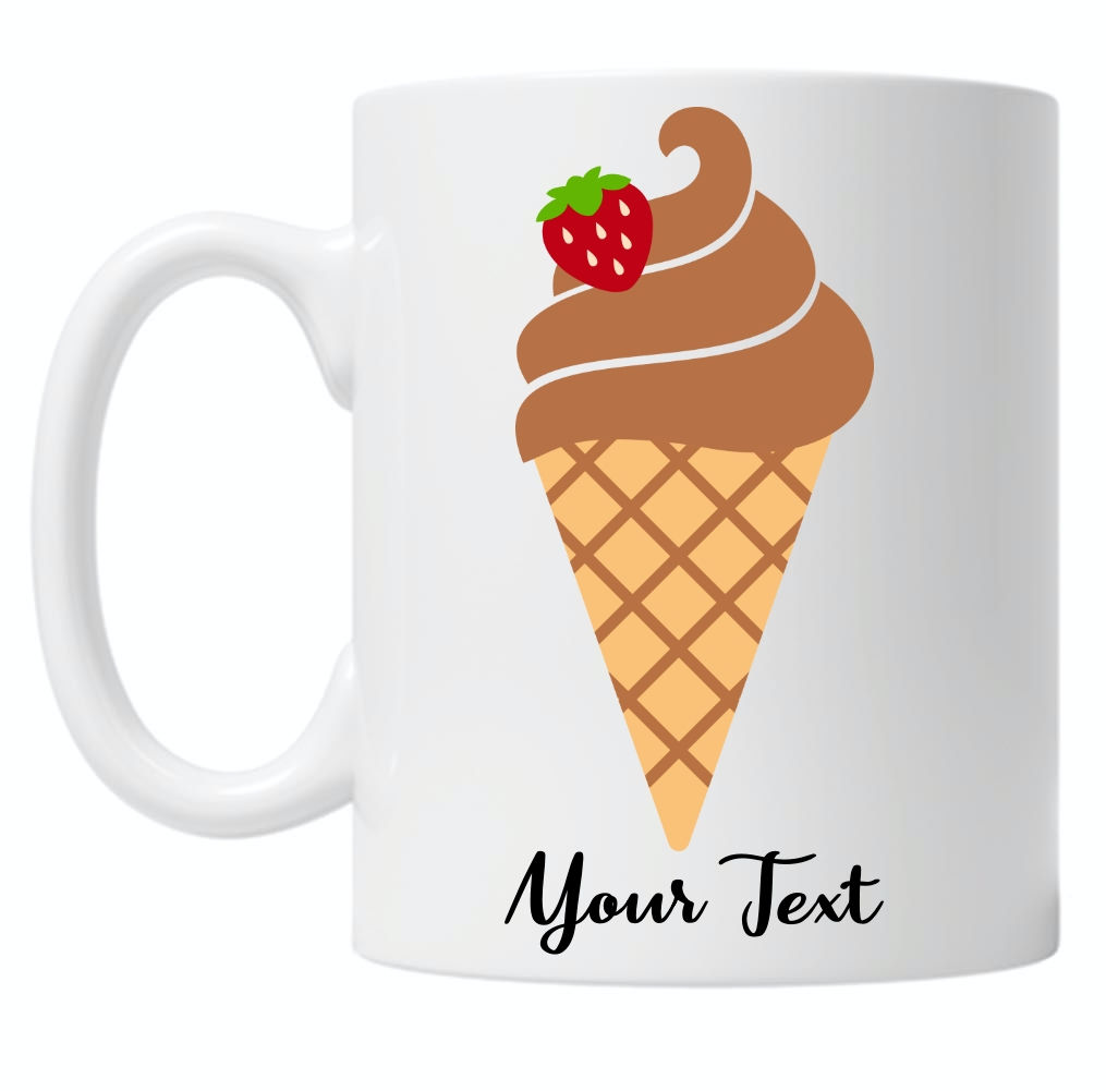 Personalised Chocolate Ice Cream 10oz Mug
