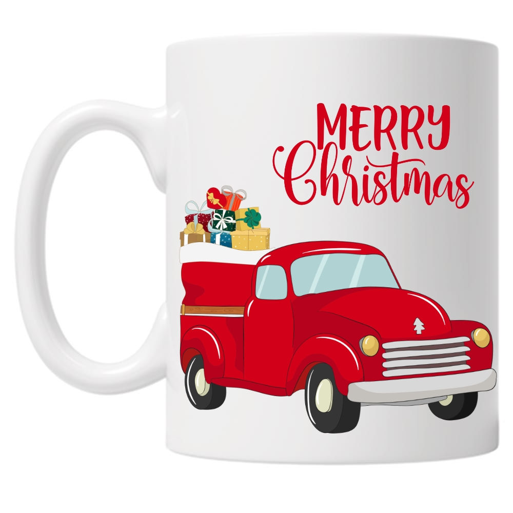 Merry Christmas Truck 10oz Mug