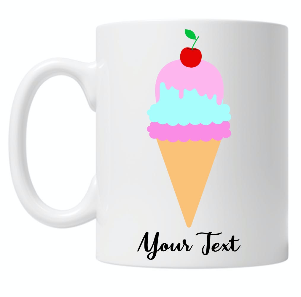 Personalised Ice Cream Cone 10oz Mug