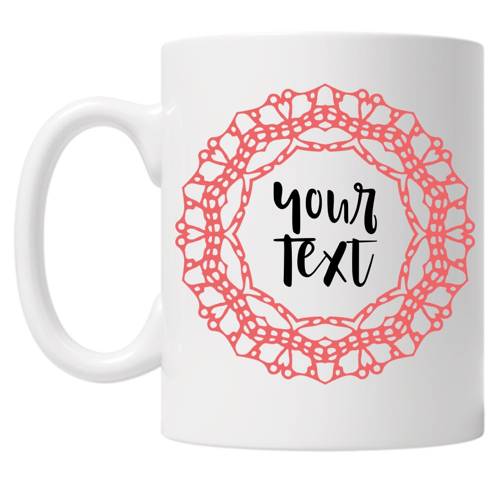 Personalised Coral 10oz Mug