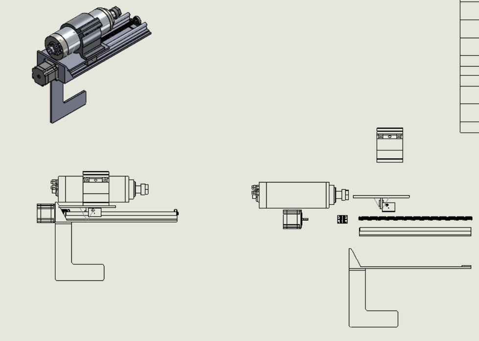 Engineering Drawing of Spindle Mount