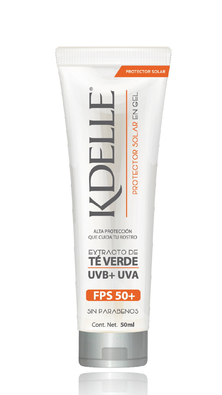 Protector Solar Facial Kdelle en Gel FPS 50+, 50 ml.