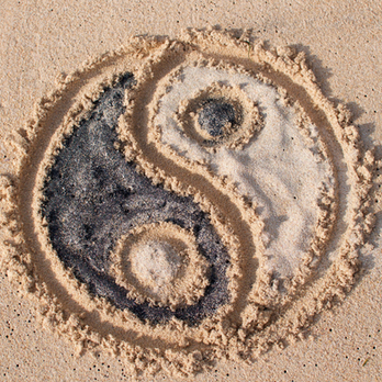 light & darkness in balance