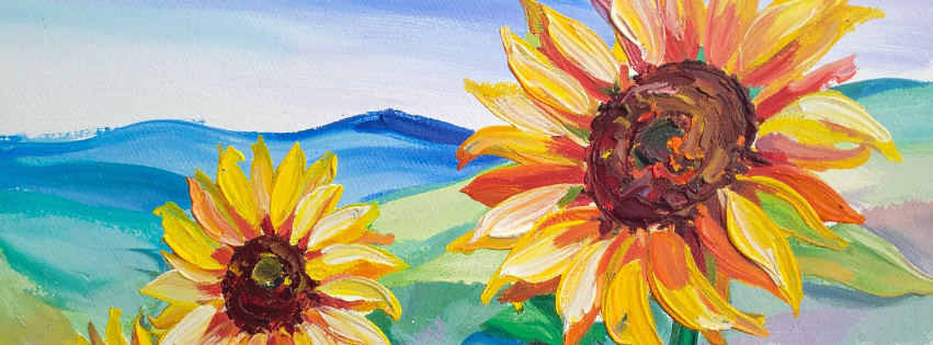 sunflower painting