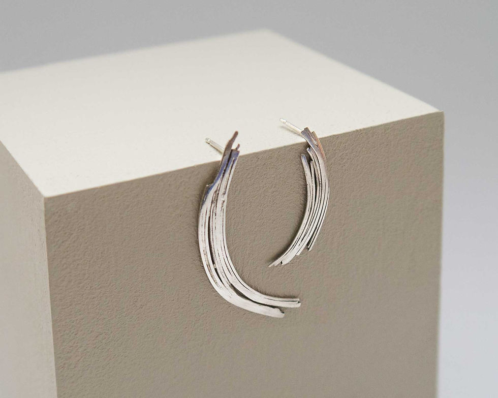 Miniatura: Pendientes asimétricos Fude