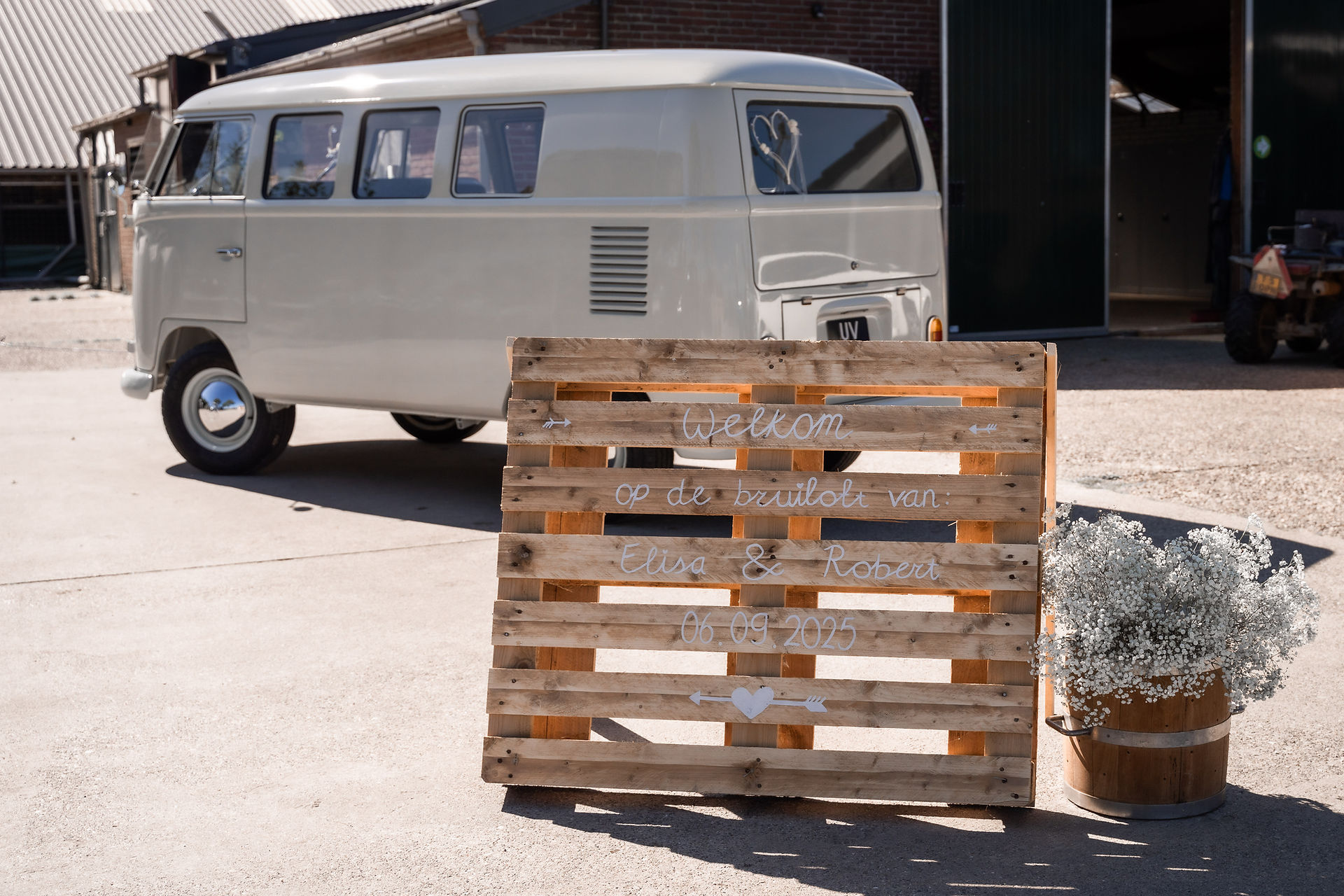 vw bus en leuke versieringen 