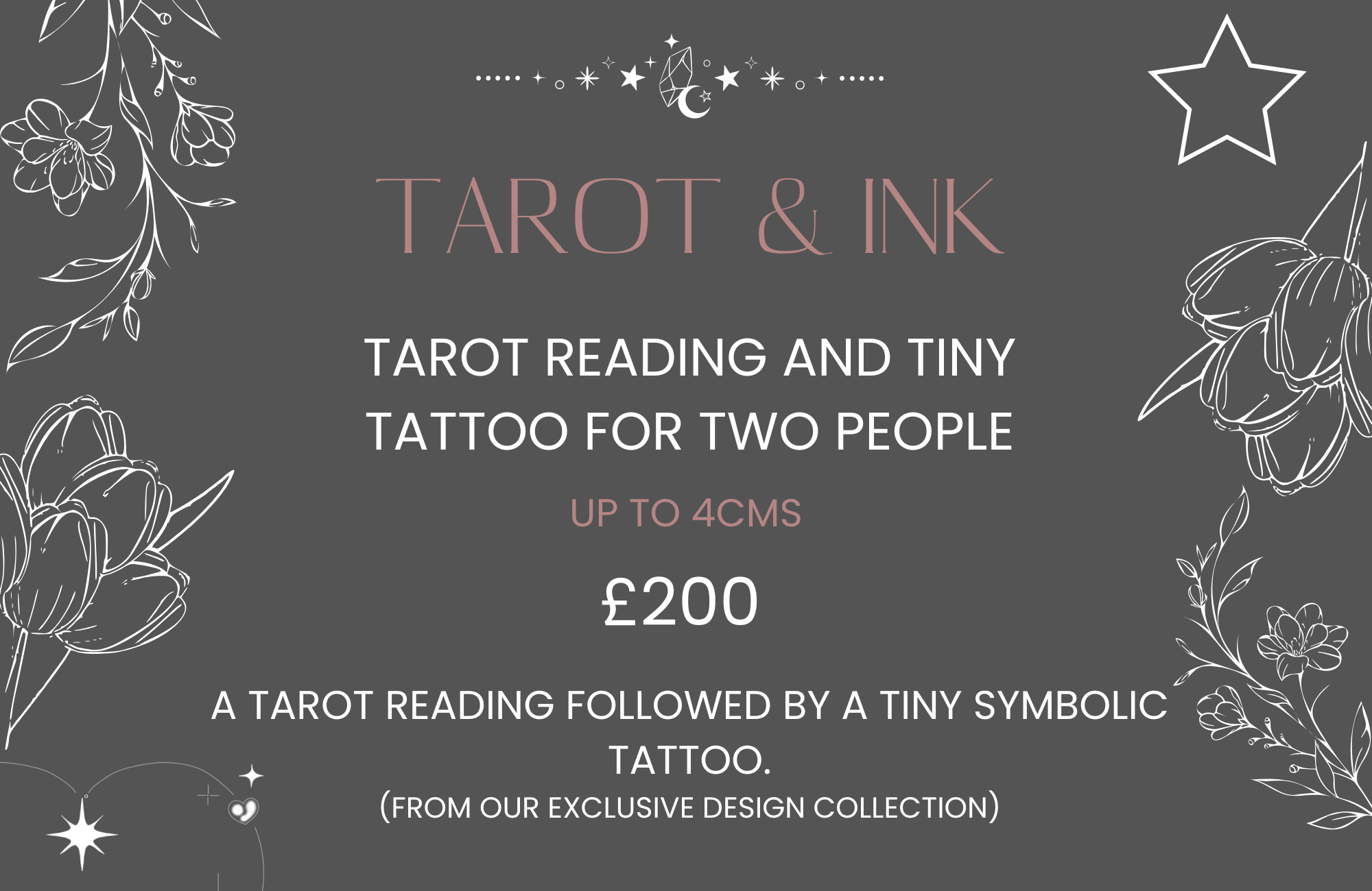 Taro card reading and micro tattoo