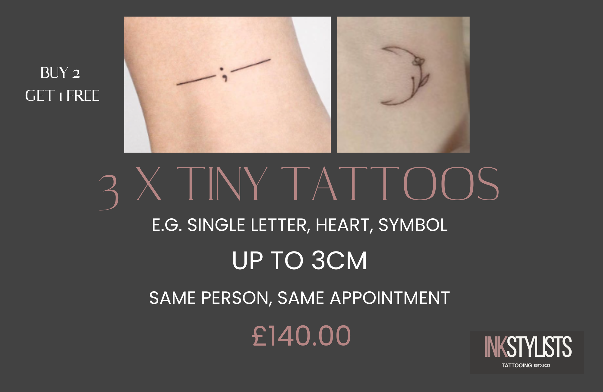 Tiny Tattoos Special Package Offers