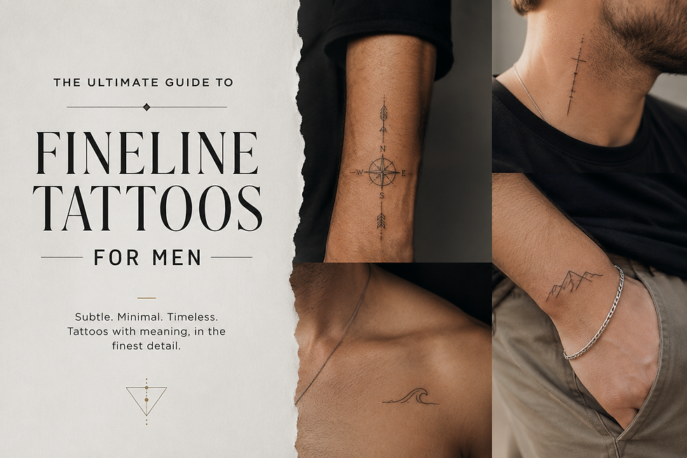 Fine Line Tattoos for Men