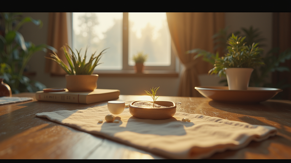 Eye-level view of a beautifully arranged memory video setup