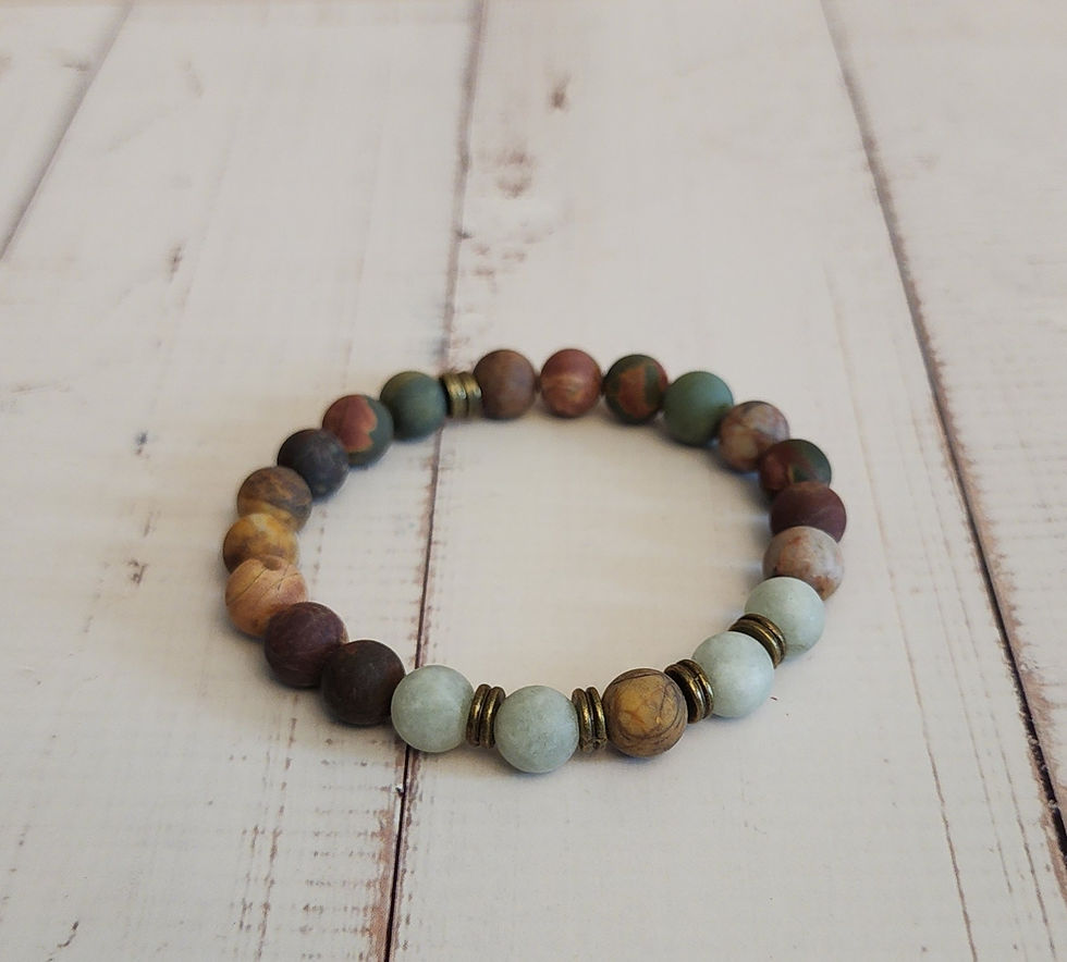 Thumbnail: Matte Jasper and Amazonite