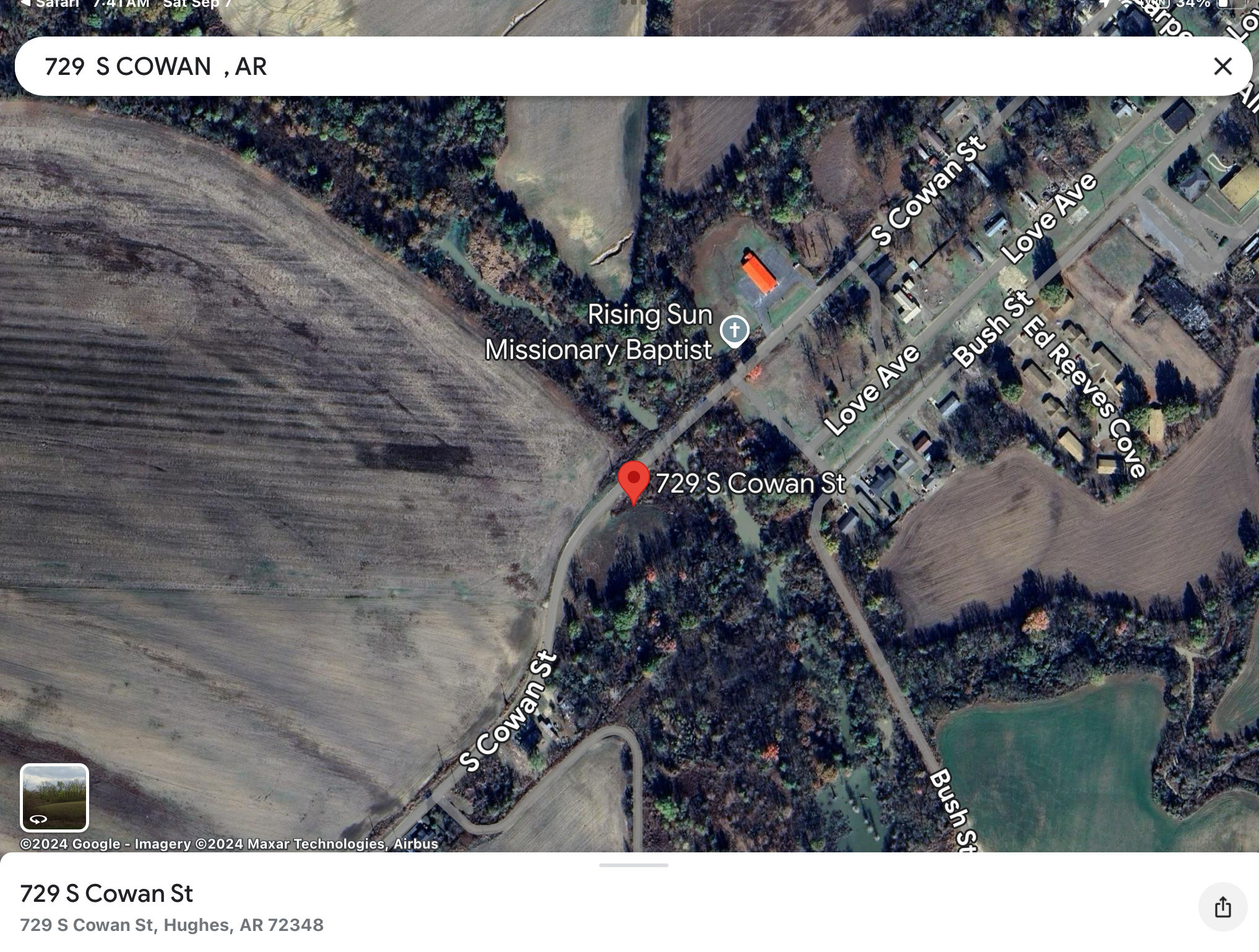 0143-00004-0000 ST FRANCIS COUNTY 729 COWAN ST HUGHES AR 0.17 ACRE