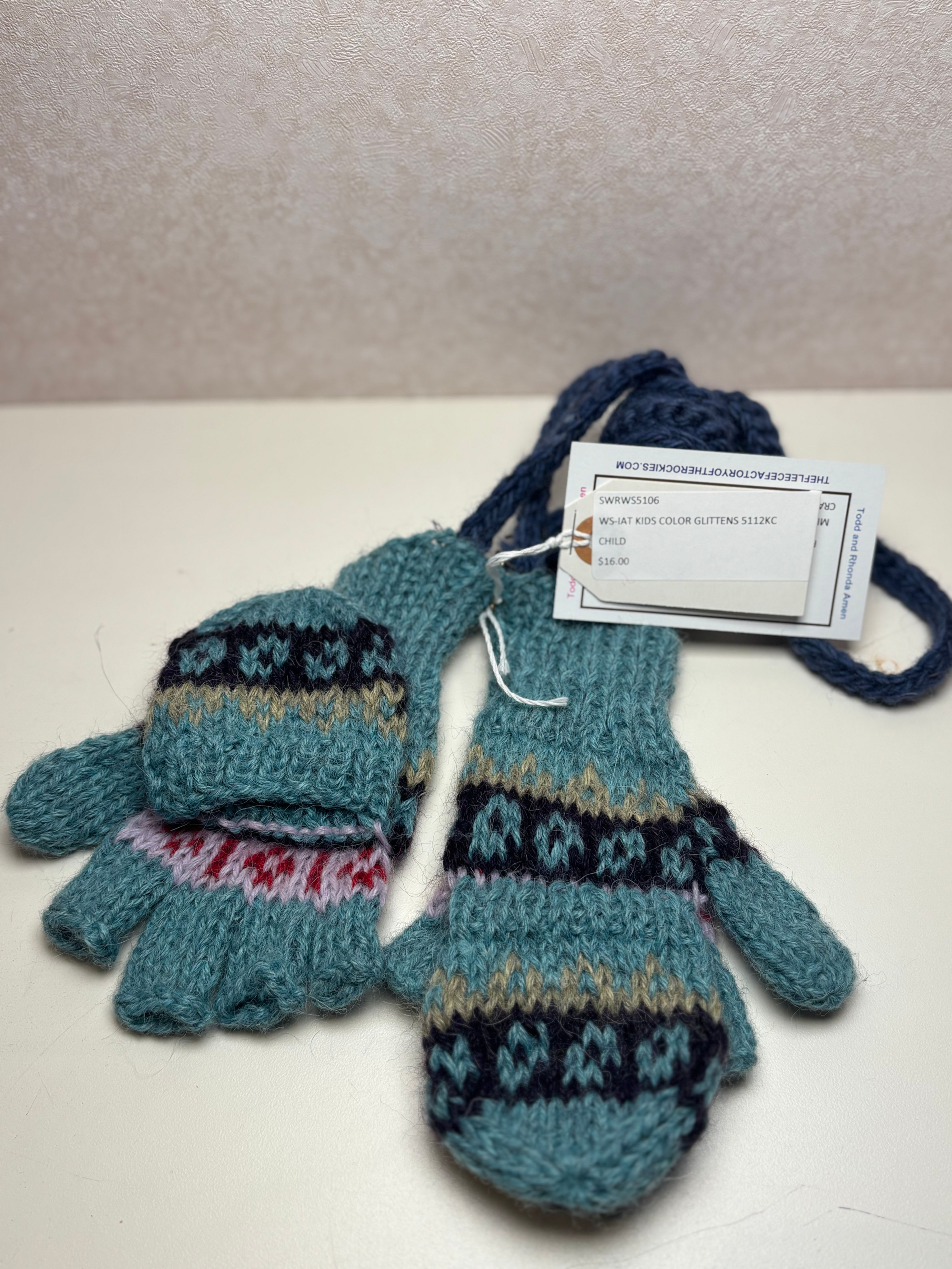 Kids Alpaca Glittens