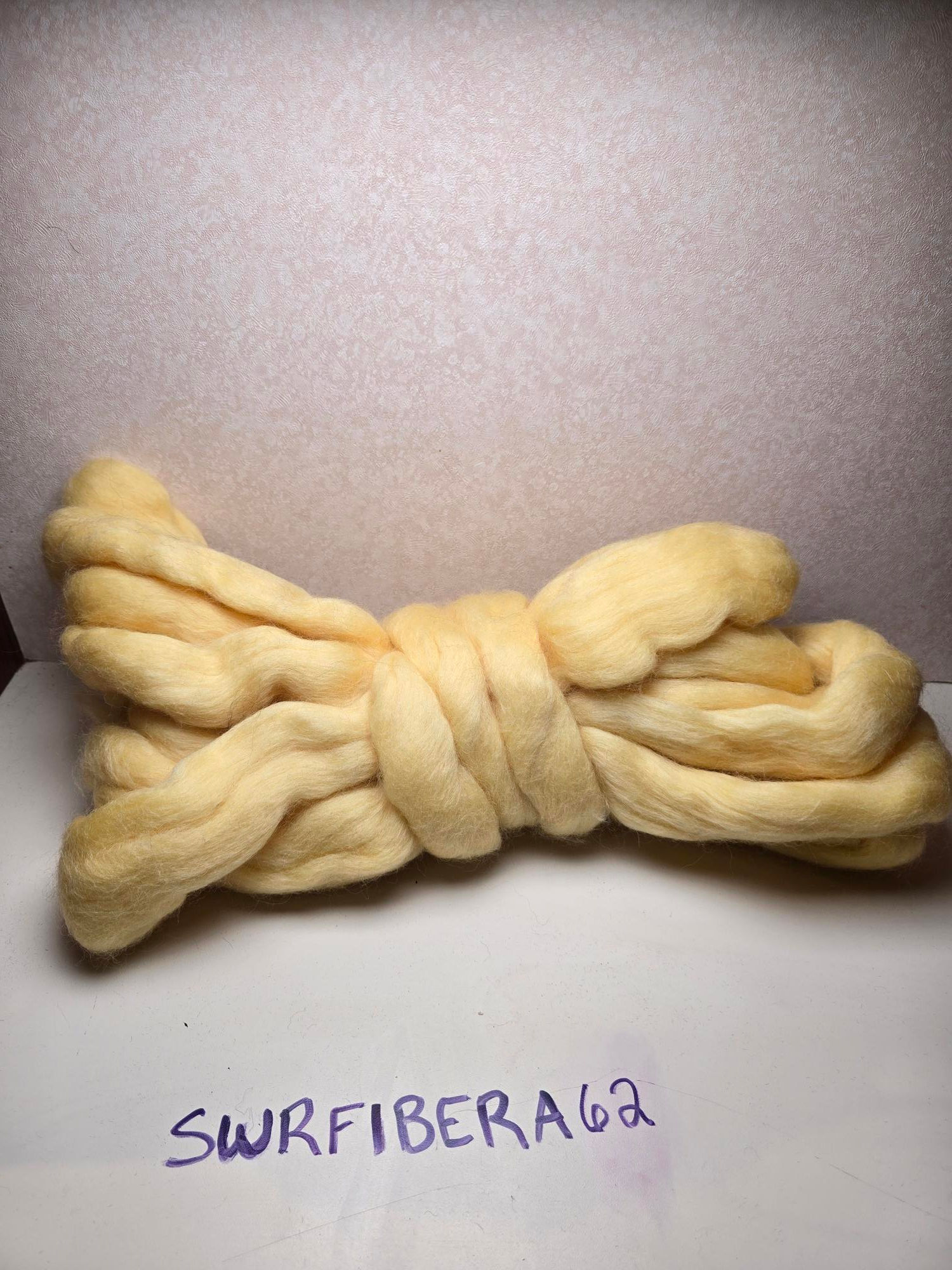 Dyed Corriedale Roving-Lemon