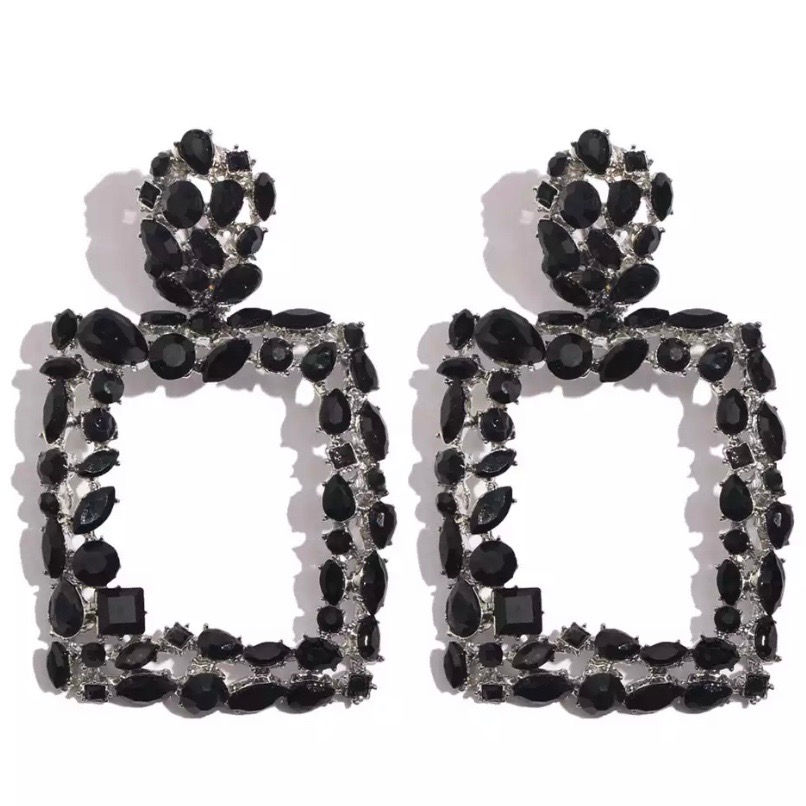 Thumbnail: NEFE RHINESTONE EARRINGS 