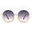 Thumbnail: Gloriana - Women Circle Half Frame Oversize Rhinestone Fashion Round Sunglasses