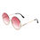 Thumbnail: Gloriana - Women Circle Half Frame Oversize Rhinestone Fashion Round Sunglasses