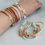 Thumbnail: Set of 4, Stone and Wooden Beads Bracelet