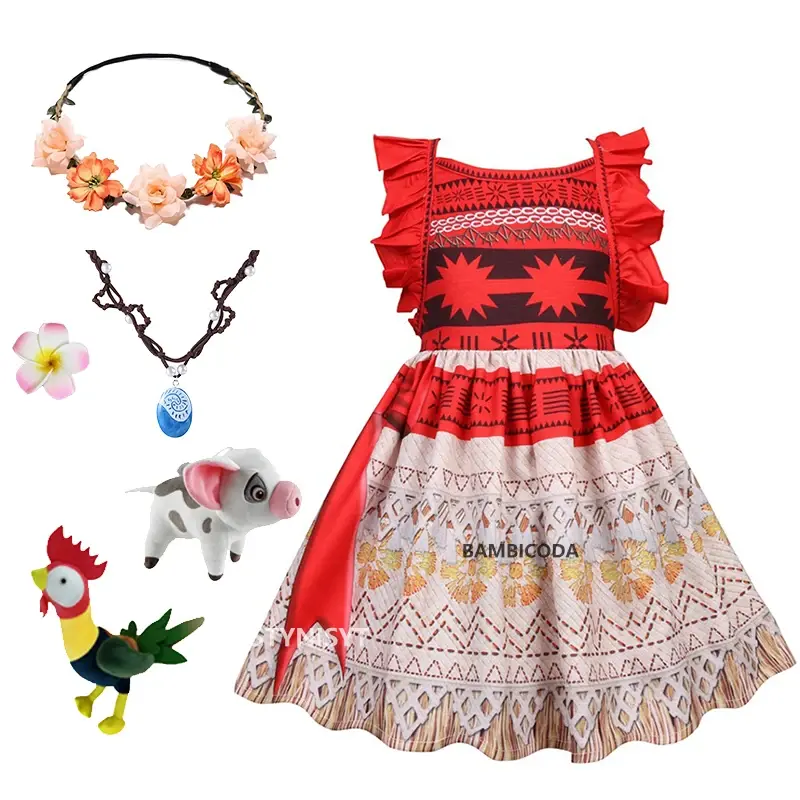 Thumbnail: Moana Dress  Girl  Anime Movie Moana Cosplay Costume