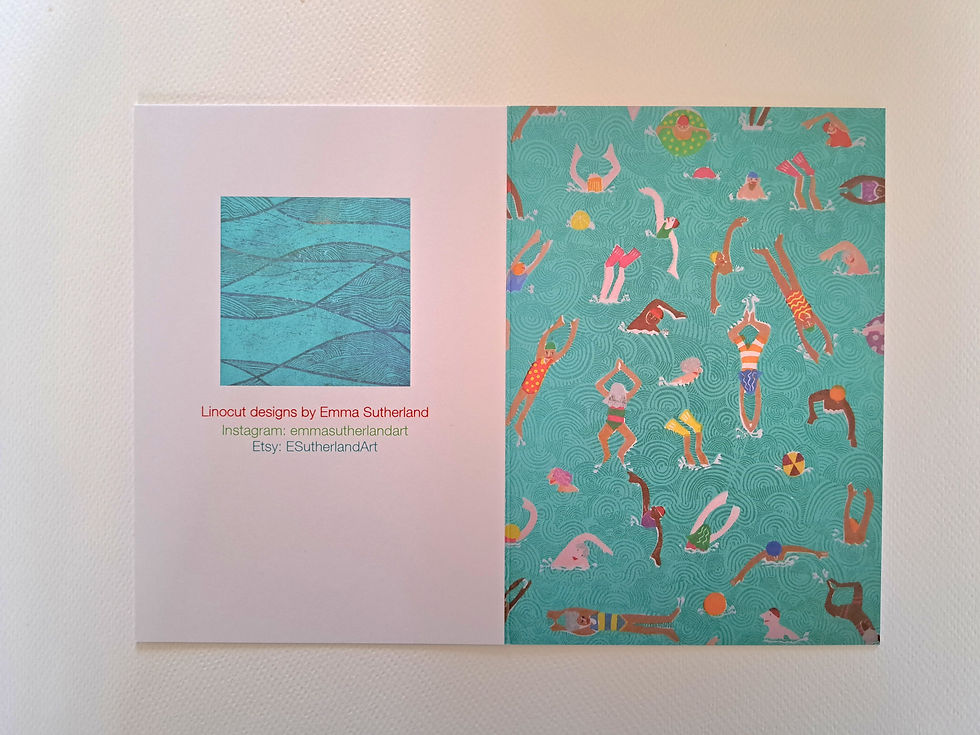 Thumbnail: Swimmers cards (pack of 5)