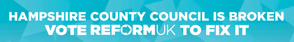 Reform UK New Forest Hamsphire County council election