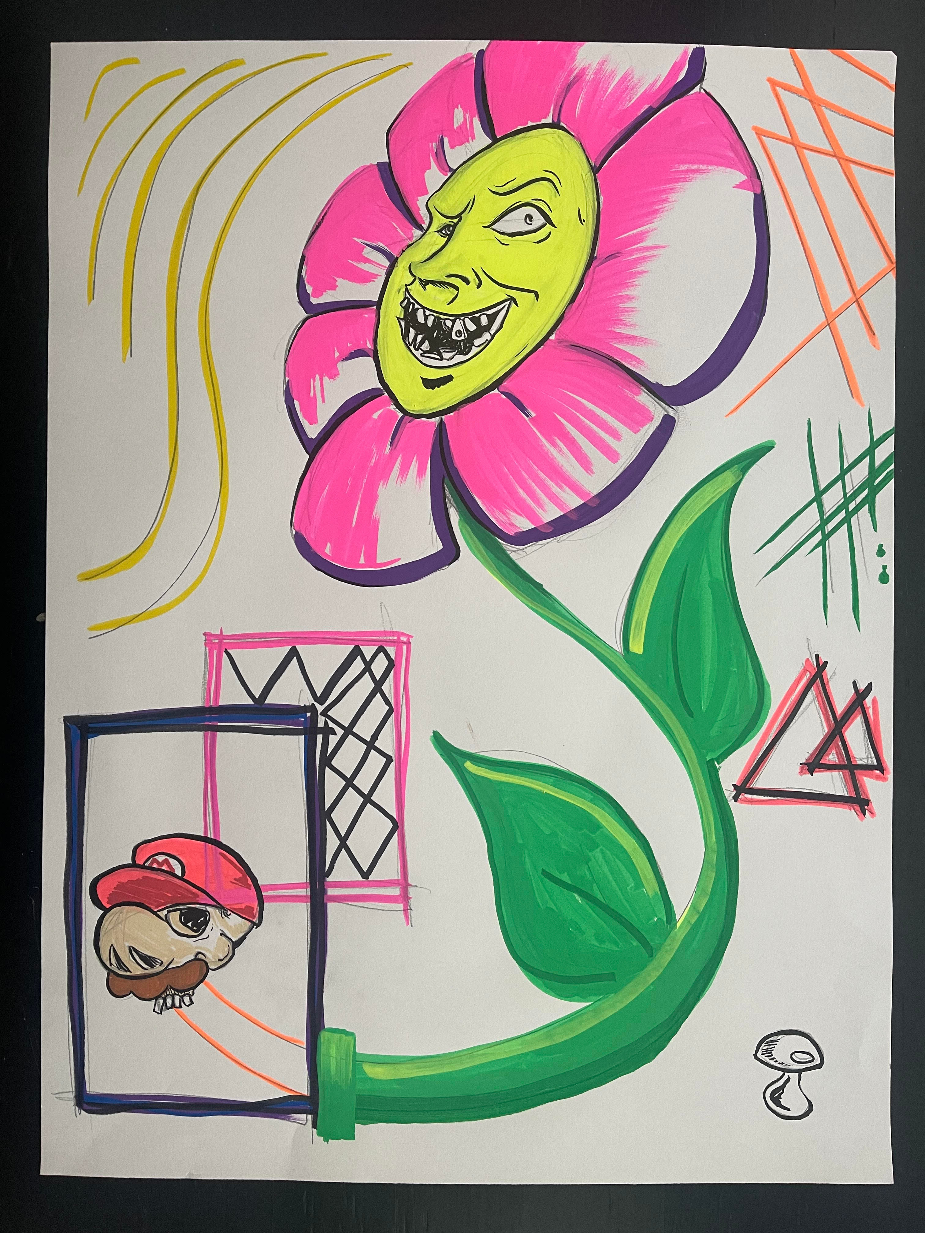 Plummer Acid Trip 18"x24" Live Art