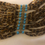 Thumbnail: Brown and Turquoise micro beaded tribal necklace - 24"