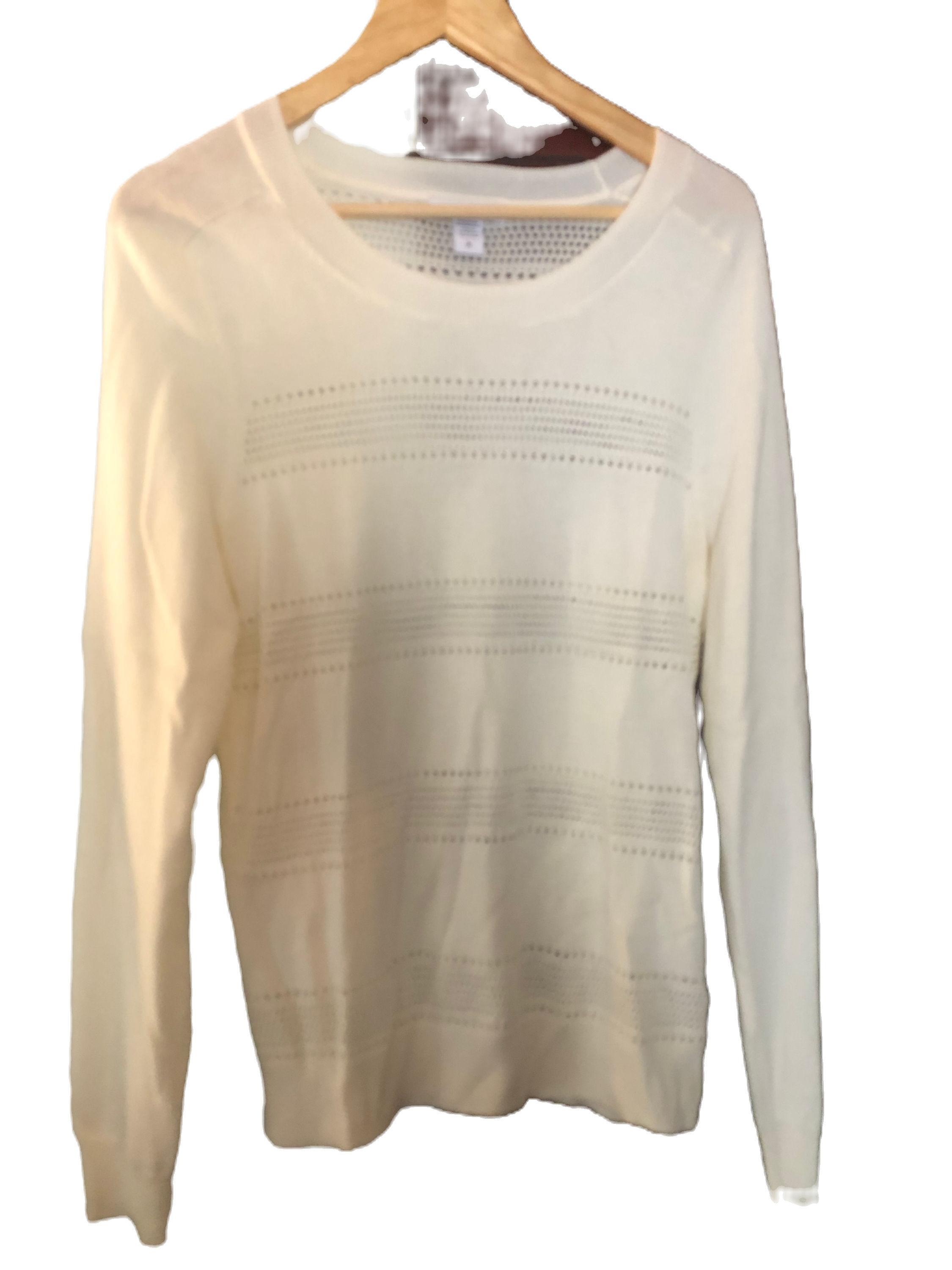 Athleta Cream patterned sweater - Sz M